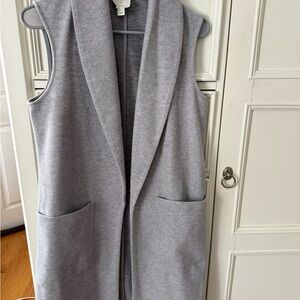 Joie Light Gray Open Front Vest